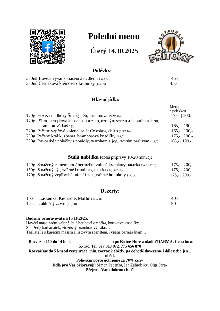 Polední menu