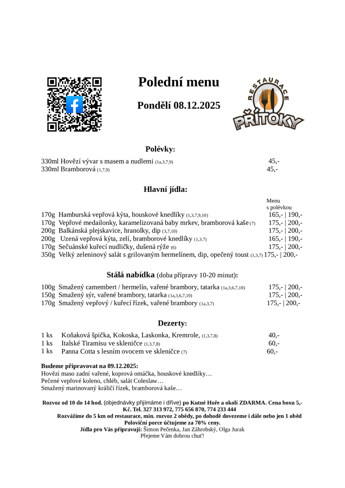 Polední menu