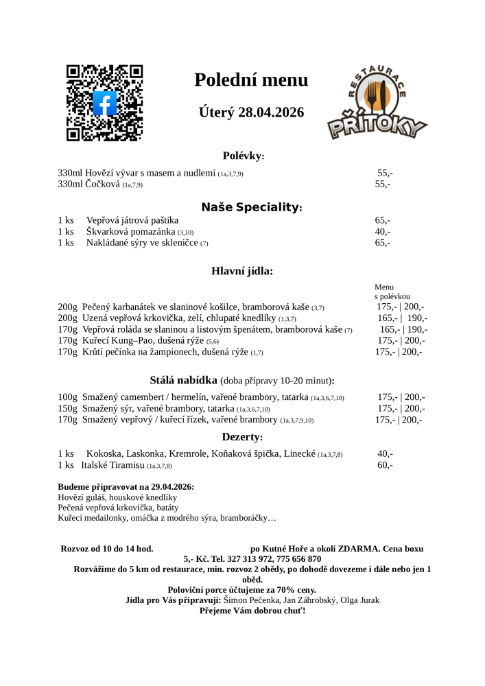 Polední menu