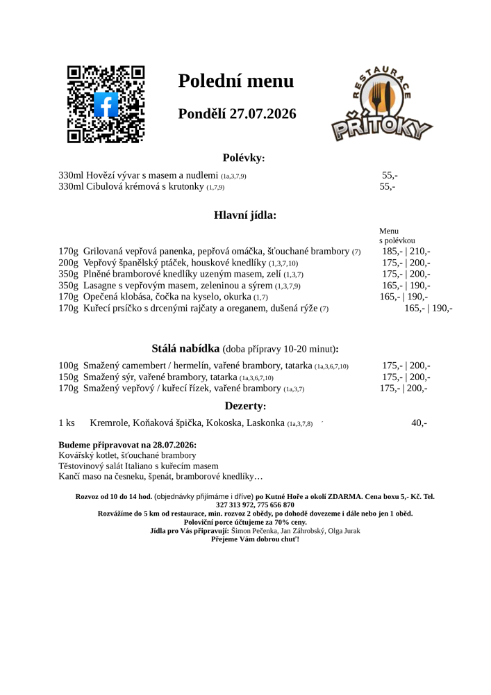 Polední menu