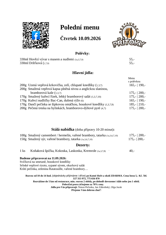 Polední menu